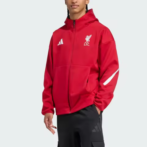 Adidas Authentic Liverpool Men's Soccer Sports Hooded Loose Jacket JW5484