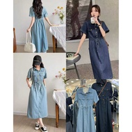Premium Denim Jeans Dress S230 | Women's Midi Dress | Premium Denim Women's Dress