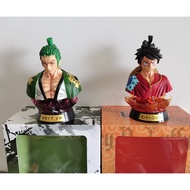 🇲🇾Offer Price🇲🇾 One Piece Anime Figures Copy Resin GK Luffy Zoro Head With Light