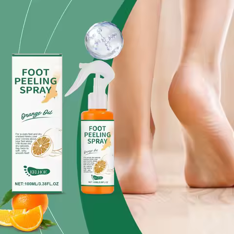 110ml Foot Spray Remove Cuticle Dead Skin Foot Exfoliator Softener Remove Dead Skin & Calluses Feet 