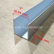 KANAL U ALUMINIUM 1" (2.5 CM) - TEBAL 1 MM - P. 6 METER TERBARU