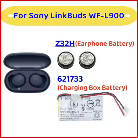 621733 Z32H Battery For SONY linkbuds WFL900 WF-L900 Charging BOX Case 3.7V 300mAh +Tools