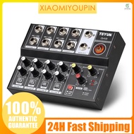 8 Channel Multifunctional USB Audio Mixer Portable Sound Mixer Professional Home-use Dual Microphone Inputs Sound Mixer