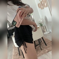 oneshopi4289 กางเกงขาสั้น รูดข้าง เนื้อผ้าไหมพรมKOREA กางเกงขาสั้น โคเรียสุโค่ยๆๆๆ a&w กางเกงไหมพรมร