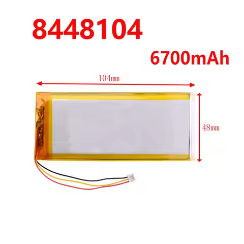Rechargeable batteries Li-ion battery 3 thread 8448104 3.8V 6700MAH (polymer lithium ion battery) fo