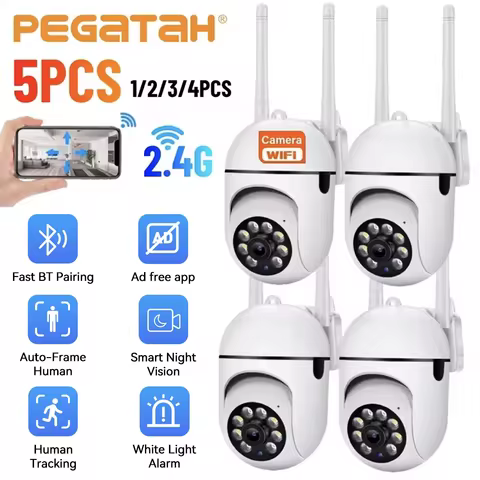 8MP 2.4G Wifi IP CCTV Camera Color Night Surveillance with Humanoid Tracking 4.0X Zoom Outdoor Home