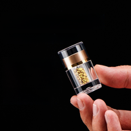 Golden Bean Storage Bottle Classy Glass Bottle Storage Little Golden Beans Golden Melon Seeds Gold S