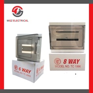 6 Way & 8 Way TC (Tham Chee) Surface PVC MCB DB BOX Consumer Unit