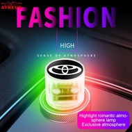 1pc Toyota Car LED Lights USB Auto Decorate Light Portable Plug Atmosphere Lamp For Prius Fortuner Corolla Cross CHR Camry Wish Vios Veloz Prius Estima Sienta Yaris l Altis Hilux