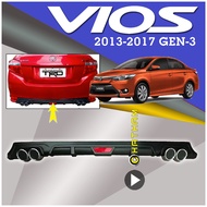 Toyota Vios 2013 to 2017 ( Gen-3 ) Rear Diffuser Bumper Body Kit -