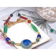 Tibetan Dzi Beads Sheep Eyed Dzi Beads One Eyed Dzi Beads Necklaces 藏传样板眼天珠一眼天珠项链 27.5mm