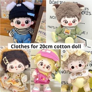 Only Clothes 20cm Cotton Doll Clothes Skirt Suit/20cm Plush Doll Overalls