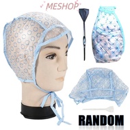 MESHOPMY Hair Dying Cap Hook Brush Women Disposable Dye Cap