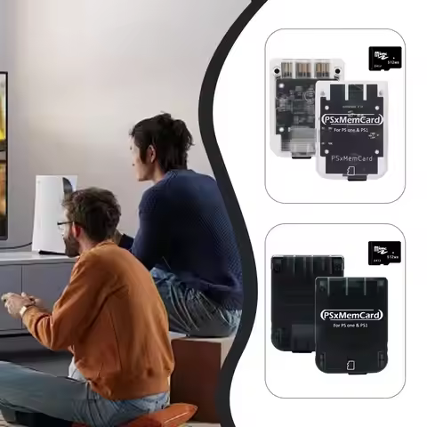 TicKnot PSxMemCard PSX Memory Card Save Data Game Card For PlayStation PS1 PS One Game Console Suppo