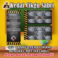 SET BANNER PERATURAN BENGKEL RBT (3 IN 1)