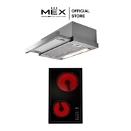 MEX Set รุ่น HVN632 + SL26 เตาไฟฟ้าฐานกระจกเซรามิคและเครื่องดูดควันแบบสลิมไลน์