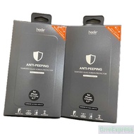 Transparent ANTI-PEEPING tempered glass for Iphone 15 pro max HODA 2in1 ANTI PEEPING MATTE - high qu