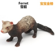 Manufacturer Wholesale Solid Children Simulation Animal Toys Wild Animal Model Ferret Blindfolded Mi