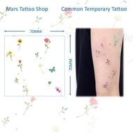 【Mars Tattoo】Common Tattoo Colored Tattoo Long LastingTemporary Tattoo Sticker Fake Tattoo Tiny Flow