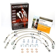 PRO RS STEEL BRAIDED BRAKE HOSE for Integra DC1-2, DC4, DB6/9 1993-2001  (rear disc) - 4pcs (5 Years