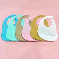 Silicone Bibs For Kids Newborn Candy Baby Feeding Tableware Waterproof Baby Bibs Toddler Breakfast F