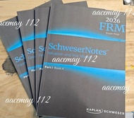 全新 2026 FRM Part 1 / 2  Kaplan Schweser Notes