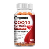 Orgmax CoQ10 viên nang Coenzyme Q10 200mg hỗ trợ tim & mạch máu sức khỏe và di động sản xuất năng lư