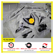 TEM RỜI EXCITER 150 MXKING TRẮNG ĐEN