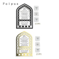 [Baosity11] Key Holder Islamic Wall Art 5 Hook Trendy Ornament Hanger Wall Decor Key Hook
