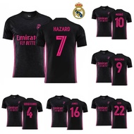 XY เสื้อกีฬาแขนสั้น ลายทีมชาติฟุตบอล Real Madrid Away Modric Ramos Benzema James Isco FT 2020-2021 Y