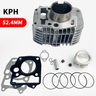 เสื้อสูบ wave125 รุ่นคาบู พร้อม ลูกสูบ เเหวน สลัก กิ๊บล๊อค KPH เวฟ125 เสื้อสูบเเต่ง STD /54/56/57/59