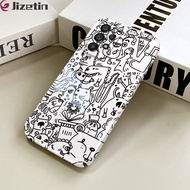 Jizetin เคสโทรศัพท์ปลอกสำหรับ Samsung Galaxy A53 5G Samsung A71 A73 5G ดีไซน์ภาพวาดสัตว์มอนสเตอร์ตัวการ์ตูนกรณีโทรศัพท์ฟิล์มครบถ้วนปกป้องเคส