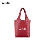 A.P.C. Korean Apc Womens Logo Printing Leather Tote Bag Large Capacity Commuter Bag Shoulder Compute