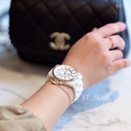 CHANEL J12 18K玫瑰金白陶瓷機械錶