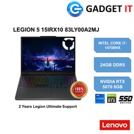 LENOVO LEGION 5 15IRX10 83LY00A2MJ GAMING LAPTOP (i7-14700HX,24GB,1TB SSD,15.1"WQXGA 165Hz OLED ,RTX