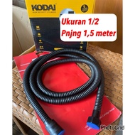 HITAM 1.5 meter shower hose bhan kodai black sus 304/ bath shower hose kodai toilet shower/ flexible