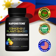 D3+K2+B12 Capsules, Immune Support, Bone Health & Mood Balance Supplement