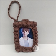 BTS Photocard Holder | BTS Casing Photocard | Suga BTS | Knitted Photocard Case | BTS Case | Photoca