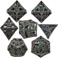 Hollow Metal DND Dice Set/Dungeons and Dragons Accessories/D and D Dice Starter Kit/Role Playing Gam
