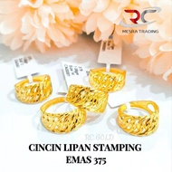 CINCIN LIPAN STAMPING EMAS TULEN 375 CN KAIT DUA STAMPING EMAS 375 CN LIPAN KAIT EMAS 375 SIMPLE FAS