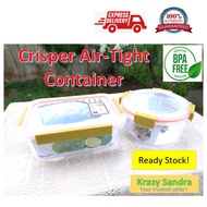 CRISPER Air-tight rubber seal container, lunch box / Kontena bekas makanan kedap udara 气密食品容器盒