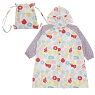 日本 kukka hippo - 兒童雨衣(附收納袋)-水果世界