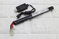 7.4V USB 充電器 + 7.4V 鋰電池 棒狀 ( M4A1鋰鐵充電電池EBB AEG電動槍AR步槍BB槍BB彈