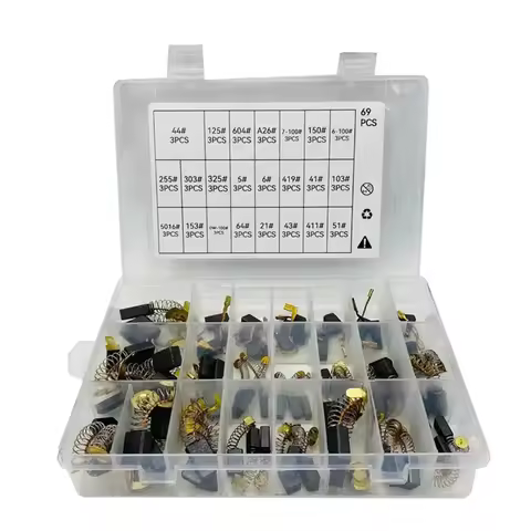 A20F-69Pcs Electric Motor Carbon Brushes For Power Tool Replacement Parts For The Maintenance Of Car