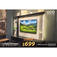 UCO HMTC11 6FT HANGING TV CONSOLE WITH DISPLAY CABINET
