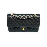 Chanel Classic Flap Bag medium black caviar ghw