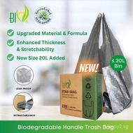 BIO Biodegradable Star Seal Handle Trash Bag - 20L, Pack of 128 RILT