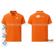FPT Telecom Polo T-shirt - Premium CVC Crocodile fabric, Thick, smooth, Breathable - 4Man Store