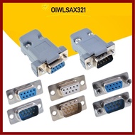 OIWLSAX321 DB9 D-sub Connectors Plug, With Plastic Shell RS232 Serial 9 Pin Jack Socket, COM Plug Co