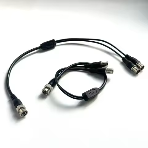 BNC 1 Male to 2 Female Cable BNC Splitter Adapter Connector 1 Male to 2 Female Extension BNC Cable